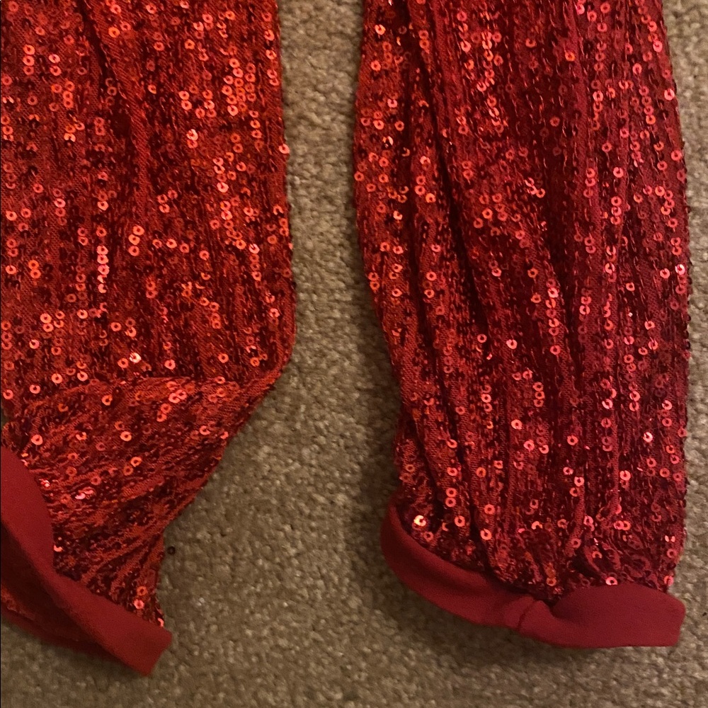 Valentine NWT size small jogger bottom sequin jumpsuit! - Picture 7 of 12